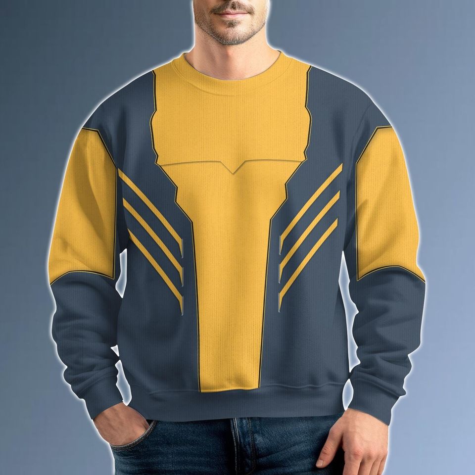 Wolverine Cosplay Ugly Sweater, Wolverine Costume Christmas Sweater