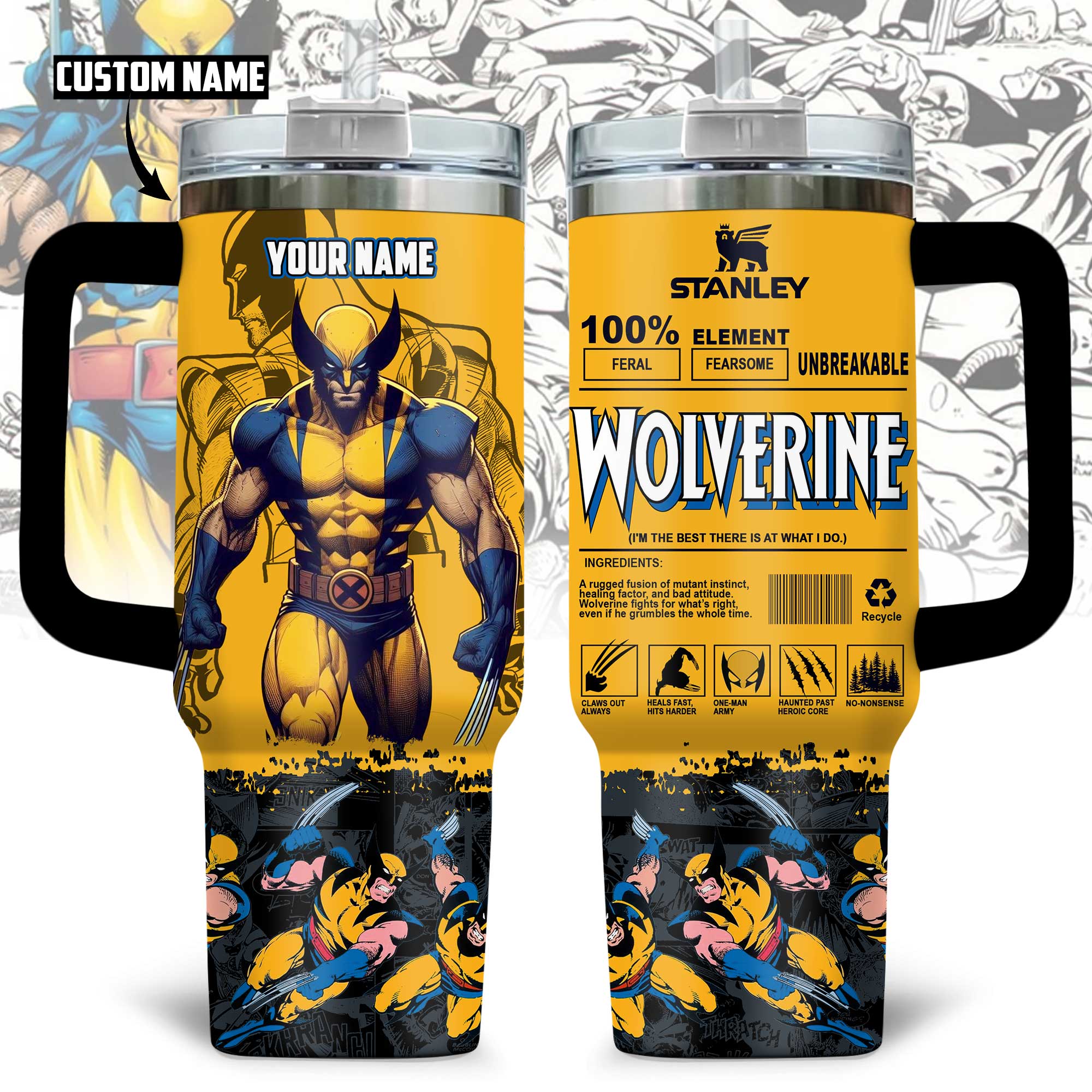 Wolverine Movies Custom Stanley Cup 40 oz 30 oz Tumbler With HandleTVC2301172