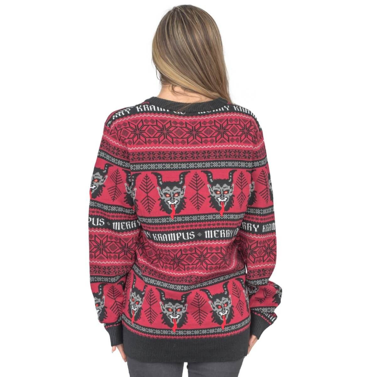 Women'S Merry Krampus Adult For Unisex Ugly Christmas Sweater Adult 3D Funny Matching for family - Image 5