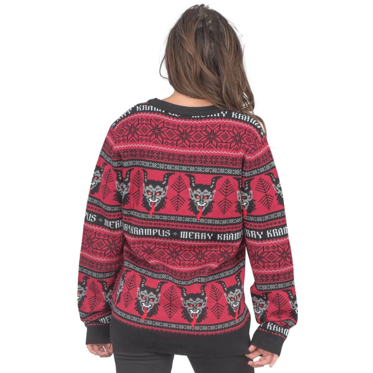 Women'S Merry Krampus Adult For Unisex Ugly Christmas Sweater Adult 3D Funny Matching for family - Image 6
