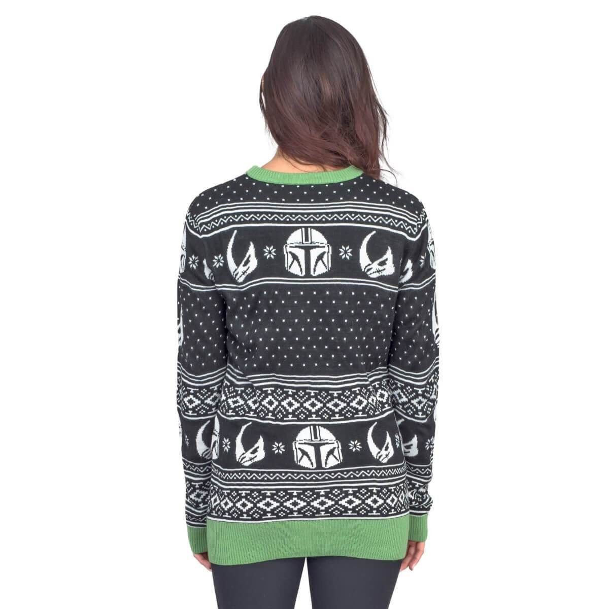 Women'S Star Wars Baby Yoda The Child Forces Trees For Unisex Ugly Christmas Sweater Adult 3D Funny Matching for family - Image 5
