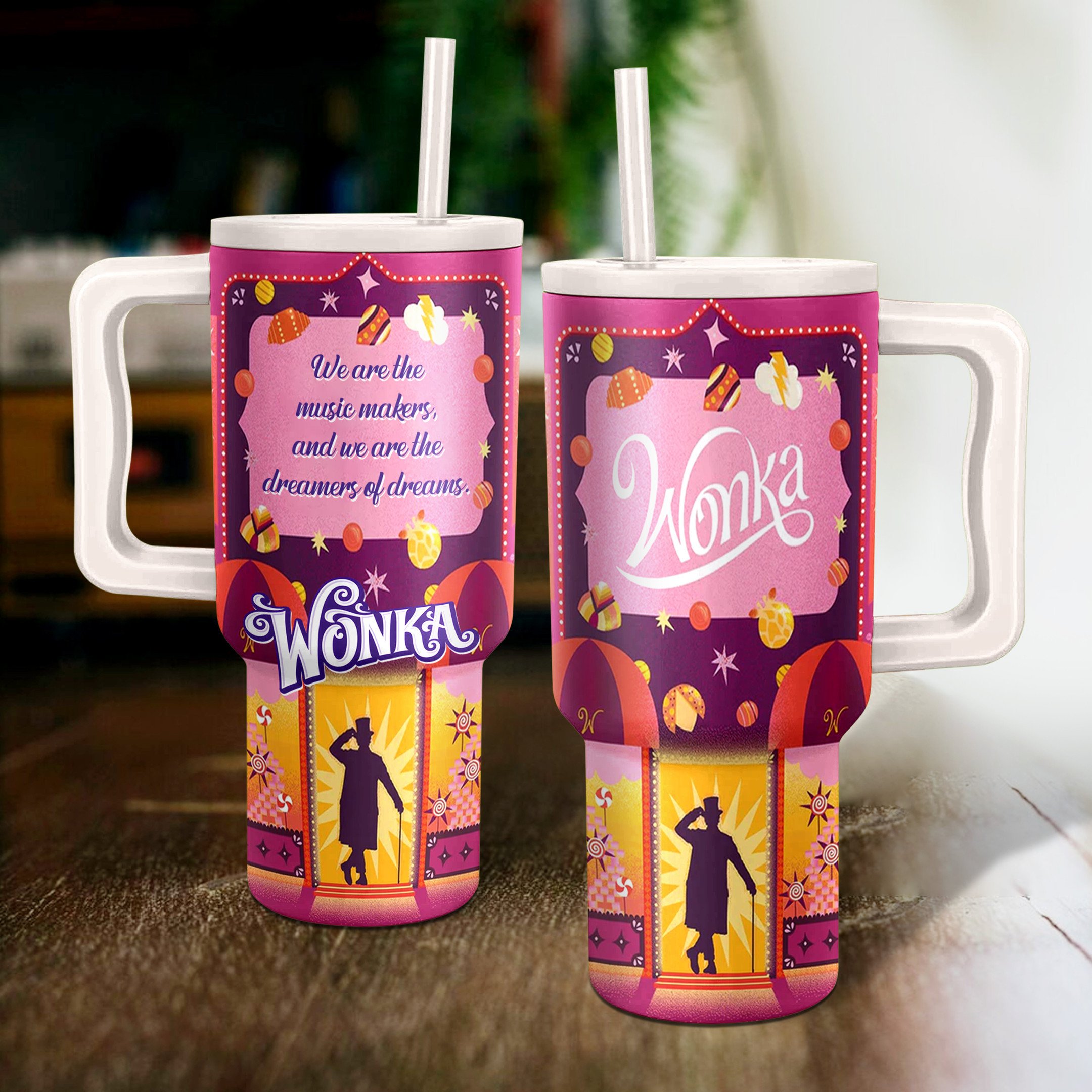 Wonka Movies Custom Stanley Cup 40 oz 30 oz Tumbler With HandleTVC2301276