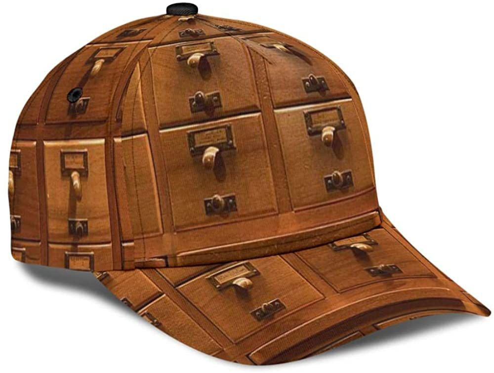 Wood Cabinets 3D Printed Unisex Hat Classic Cap, Baseball Cap Trucker Hats Custom Hats Gifts For Men & Women