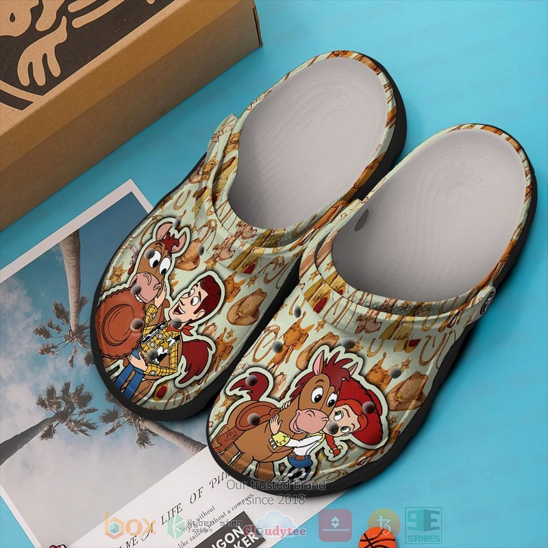 Woody And Jessie Toy Story Cartoon Crocs Crocband Clogs Shoes Comfortable For Men Women and Kids