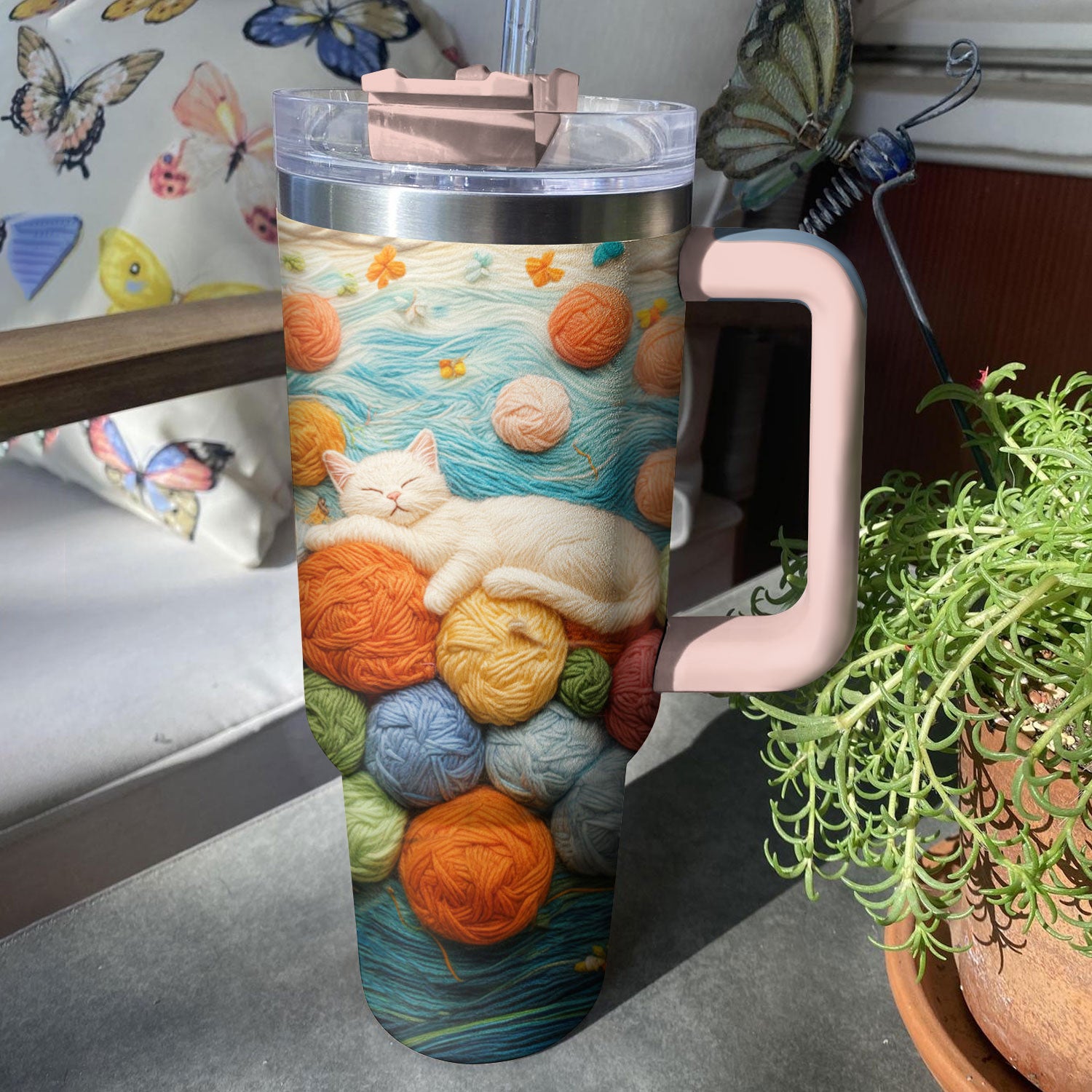 Wool Cat Custom Stanley Cup 40 oz 30 oz Tumbler With HandleTVC2301293 - Image 4