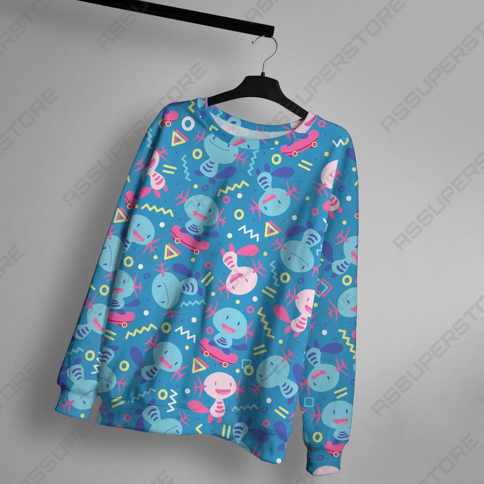 Wooper Sweatshirt Japanese Anime Cute Sweatshirt Gift