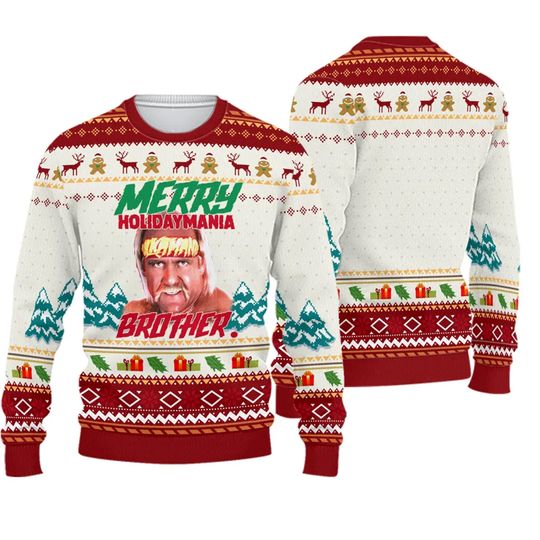 Wrestle Mania Ugly Christmas Sweater - Image 2