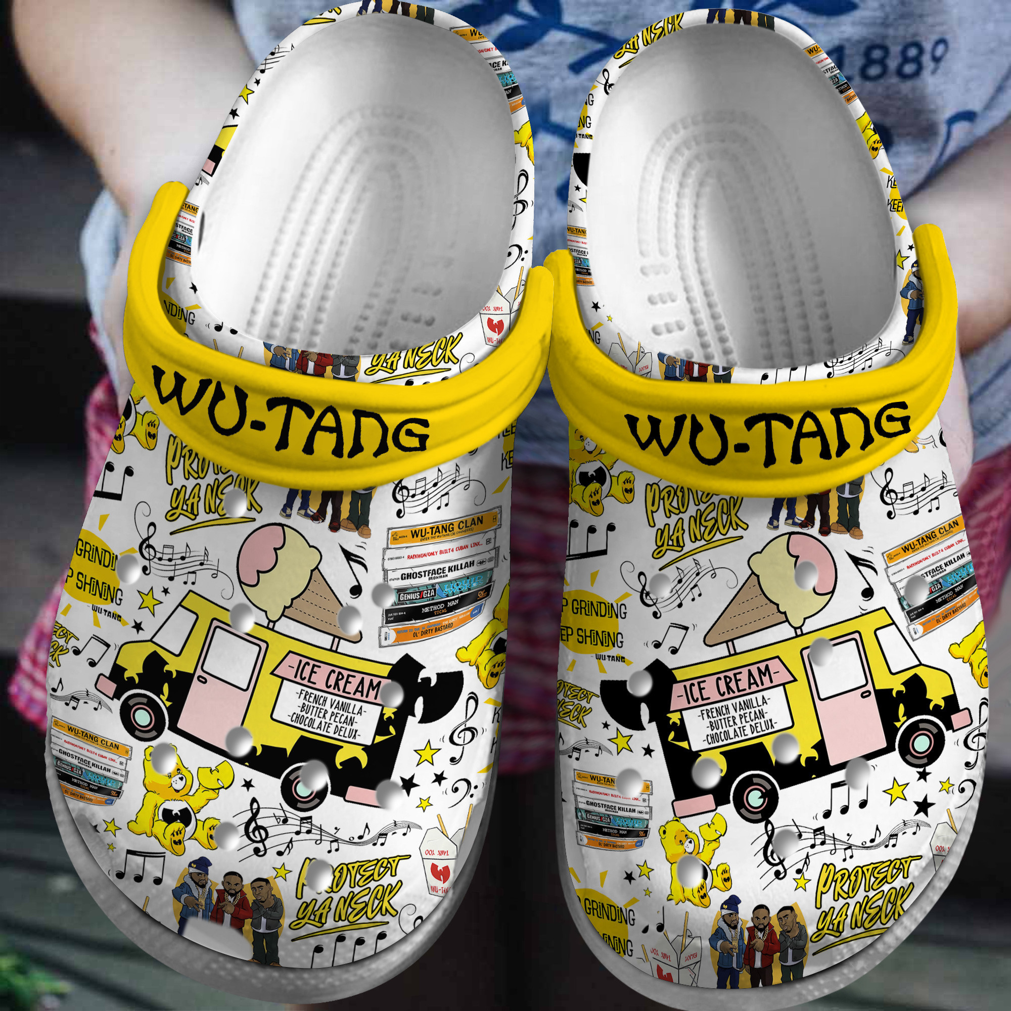 Wu Tang Clan Music Crocs Crocband Clogs Shoes Comfortable For Men Women and Kids