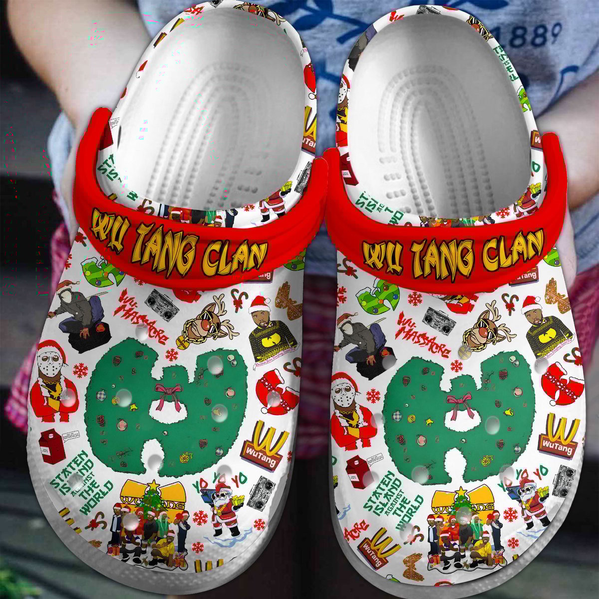 Wu Tang Clan Music Crocs Crocband Clogs Shoes Comfortable For Men Women and Kids