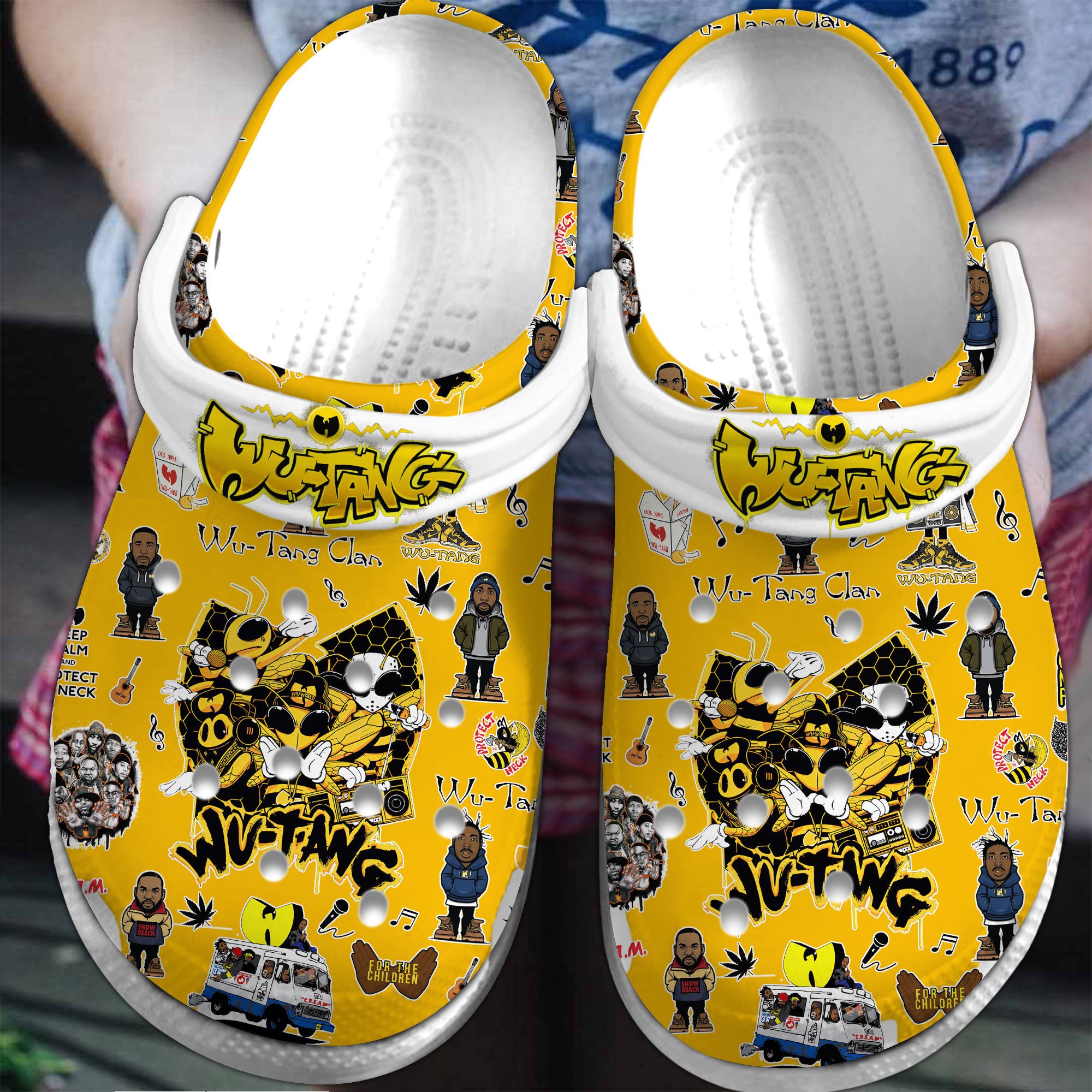 Wu Tang Clan Music Crocs Crocband Clogs Shoes Comfortable For Men Women and Kids