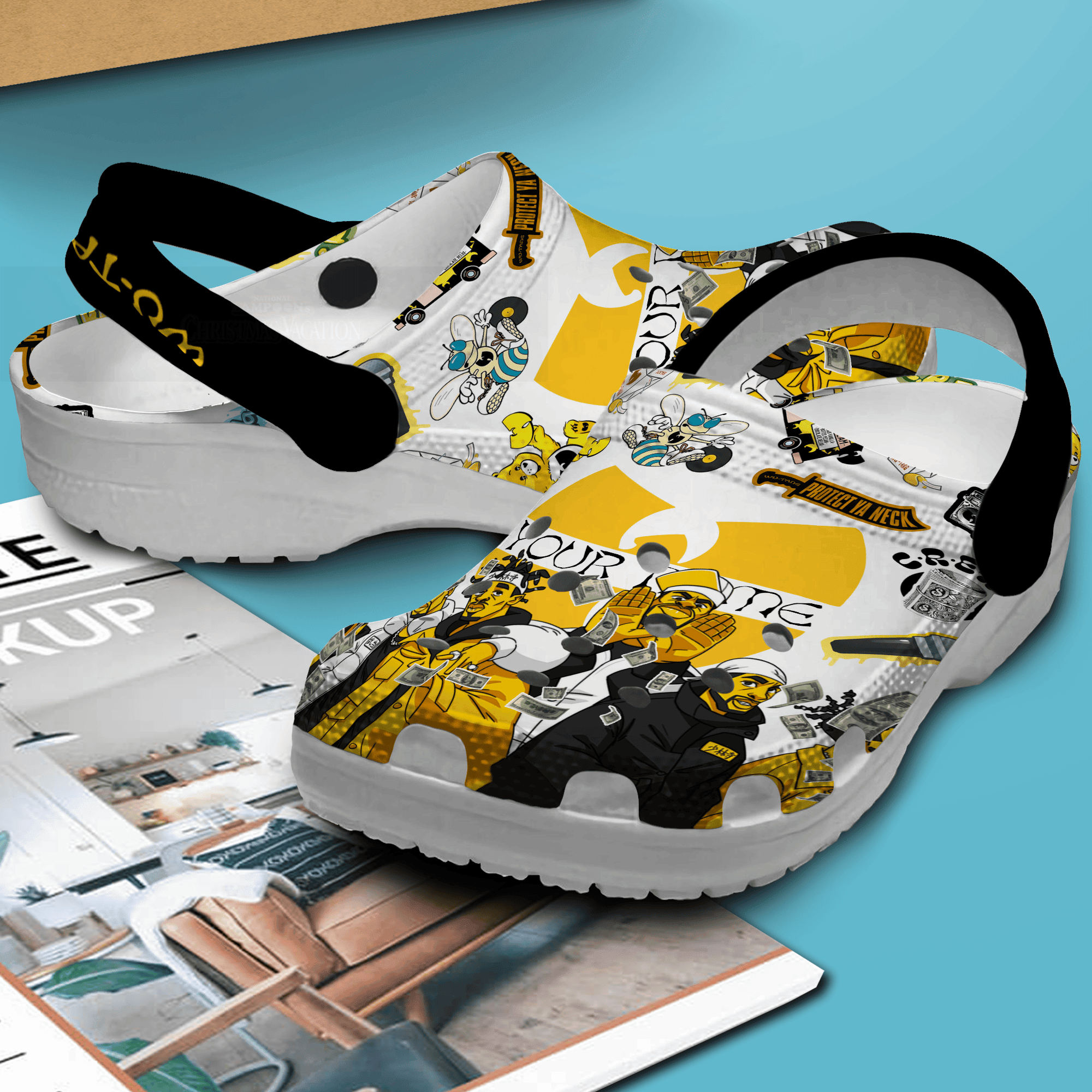 Wu Tang Clan Music Crocs Crocband Clogs Shoes Comfortable For Men Women and Kids - Image 3