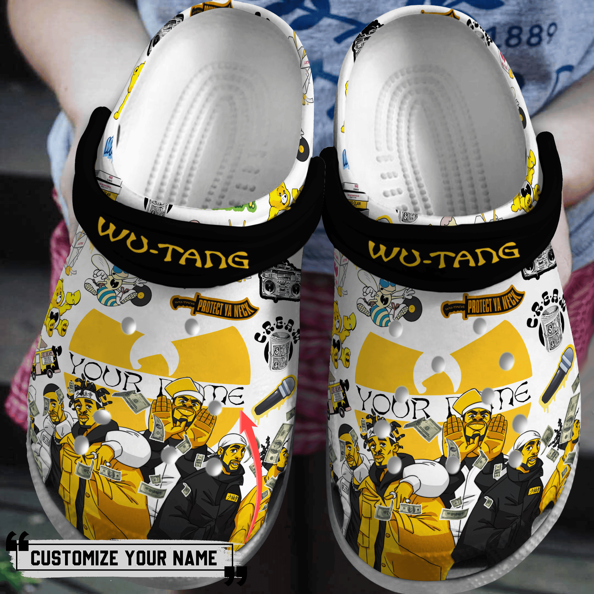 Wu Tang Clan Music Crocs Crocband Clogs Shoes Comfortable For Men Women and Kids