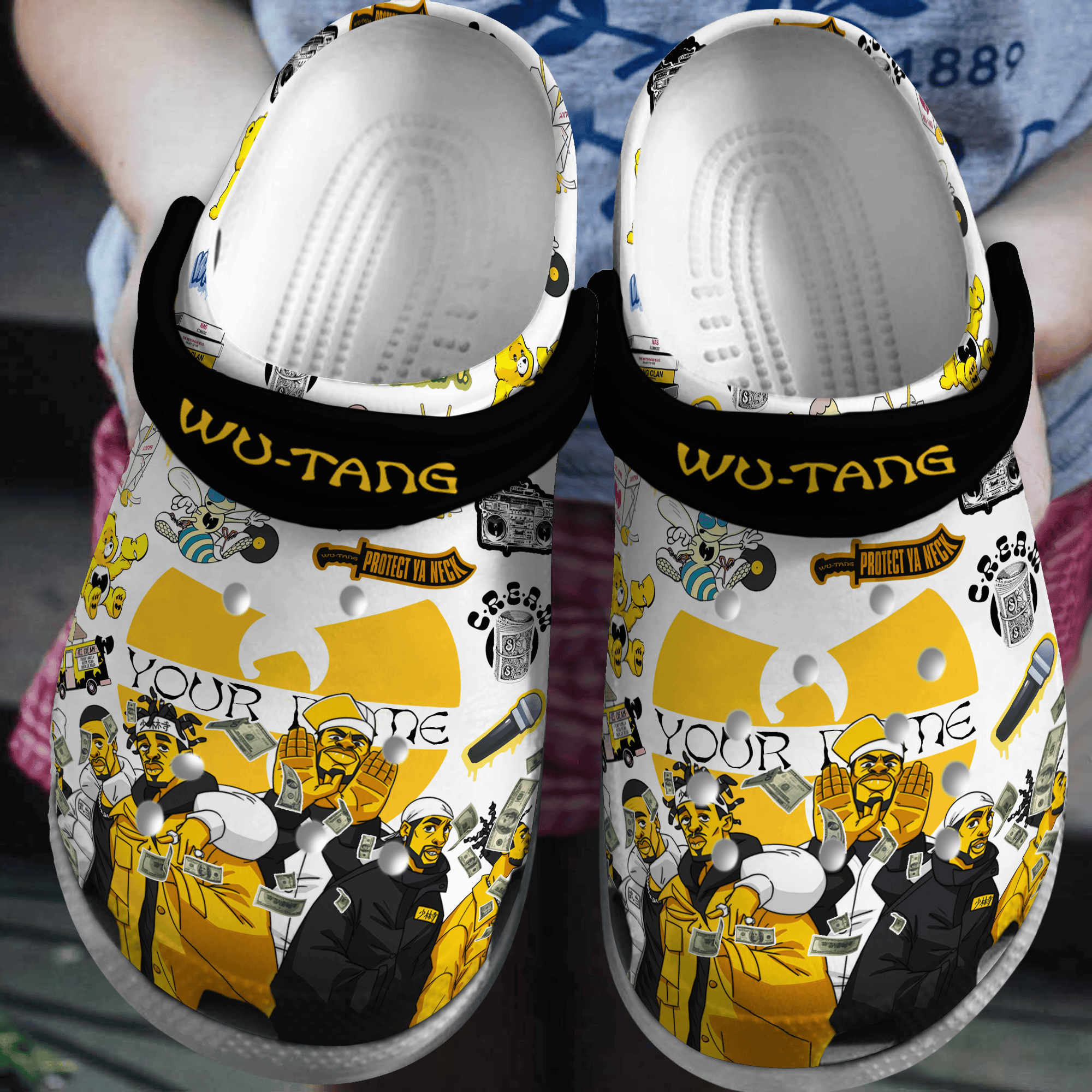 Wu Tang Clan Music Crocs Crocband Clogs Shoes Comfortable For Men Women and Kids - Image 4