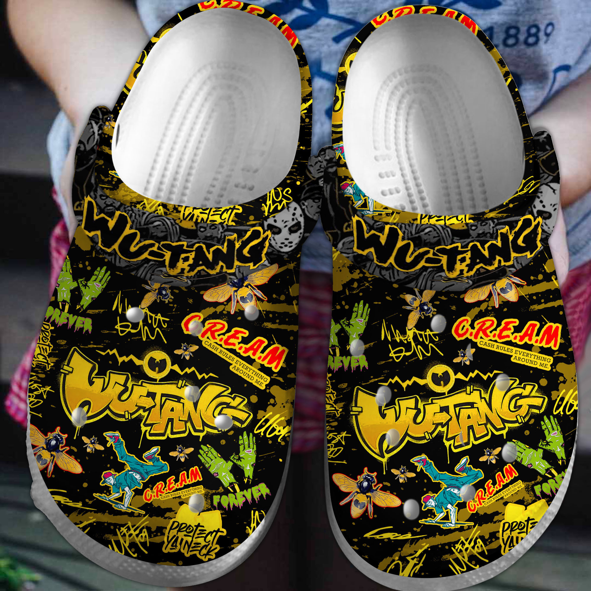 Wu Tang Clan Music Crocs Crocband Clogs Shoes Comfortable For Men Women and Kids