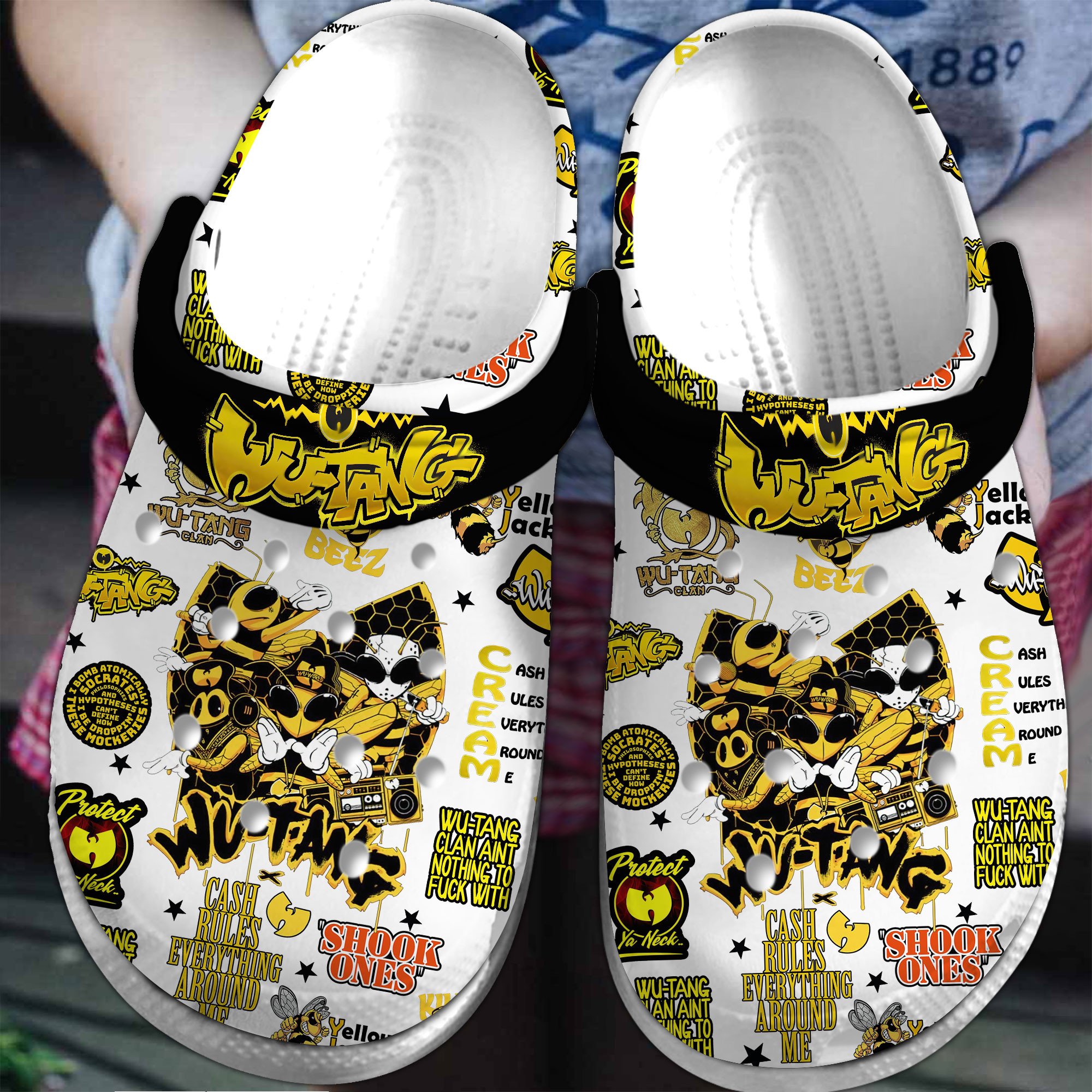 Wu-Tang Clan Music Crocs Crocband Clogs Shoes Comfortable For Men Women and Kids