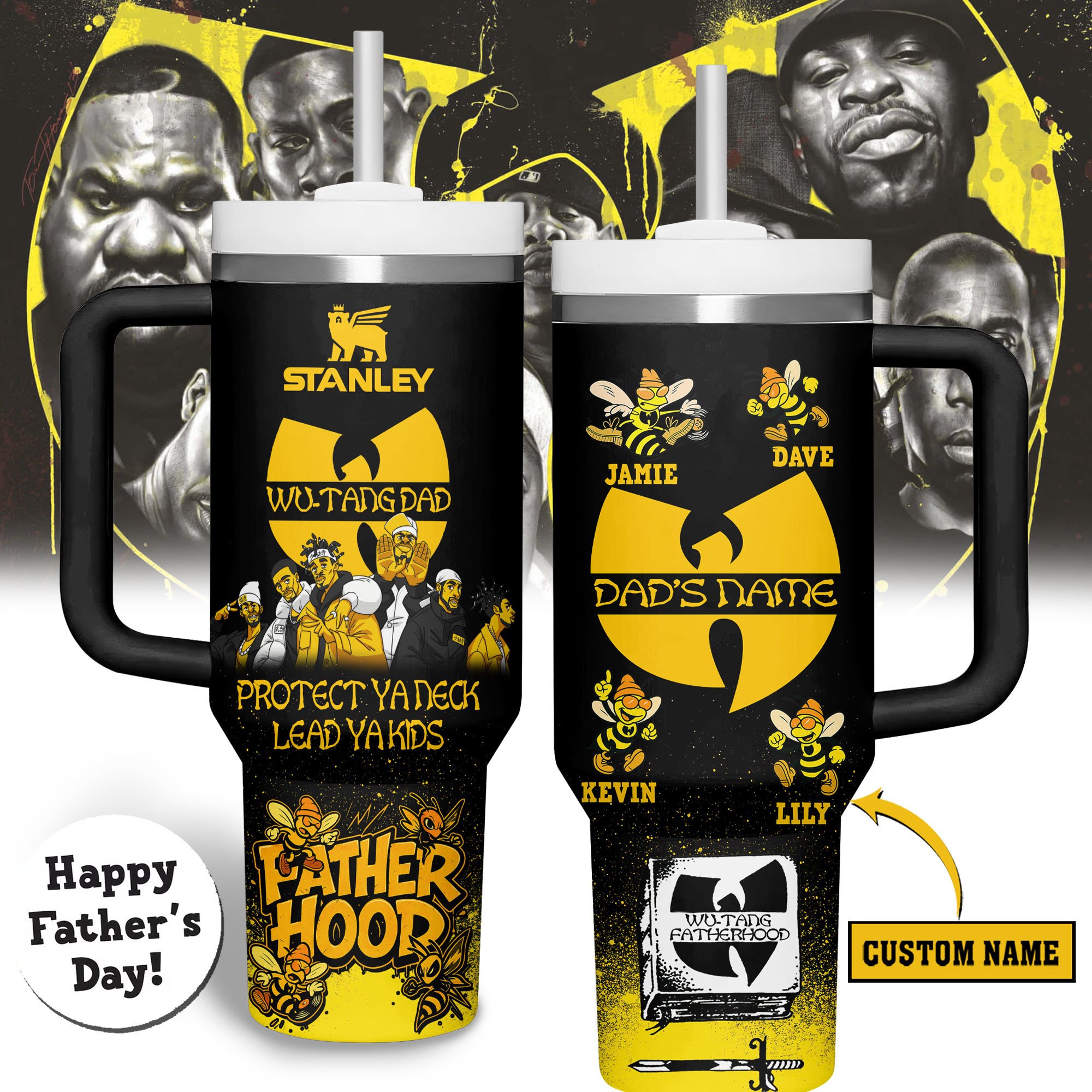 Wu-Tang Clan Music Custom Stanley Cup 40 oz 30 oz Tumbler With HandleTVC2301191