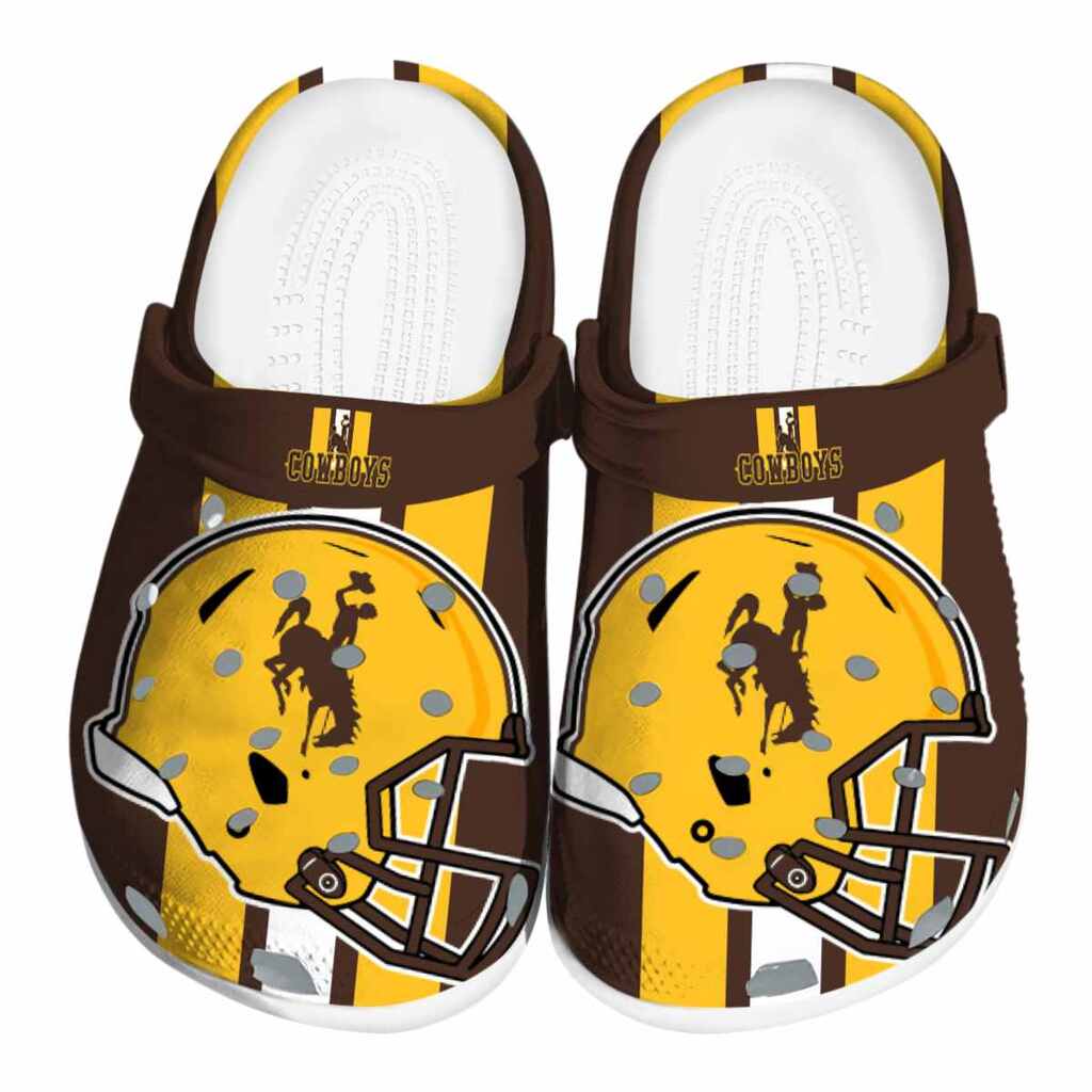 Wyoming Cowboys Helmet Stripes ClogTVC1801801