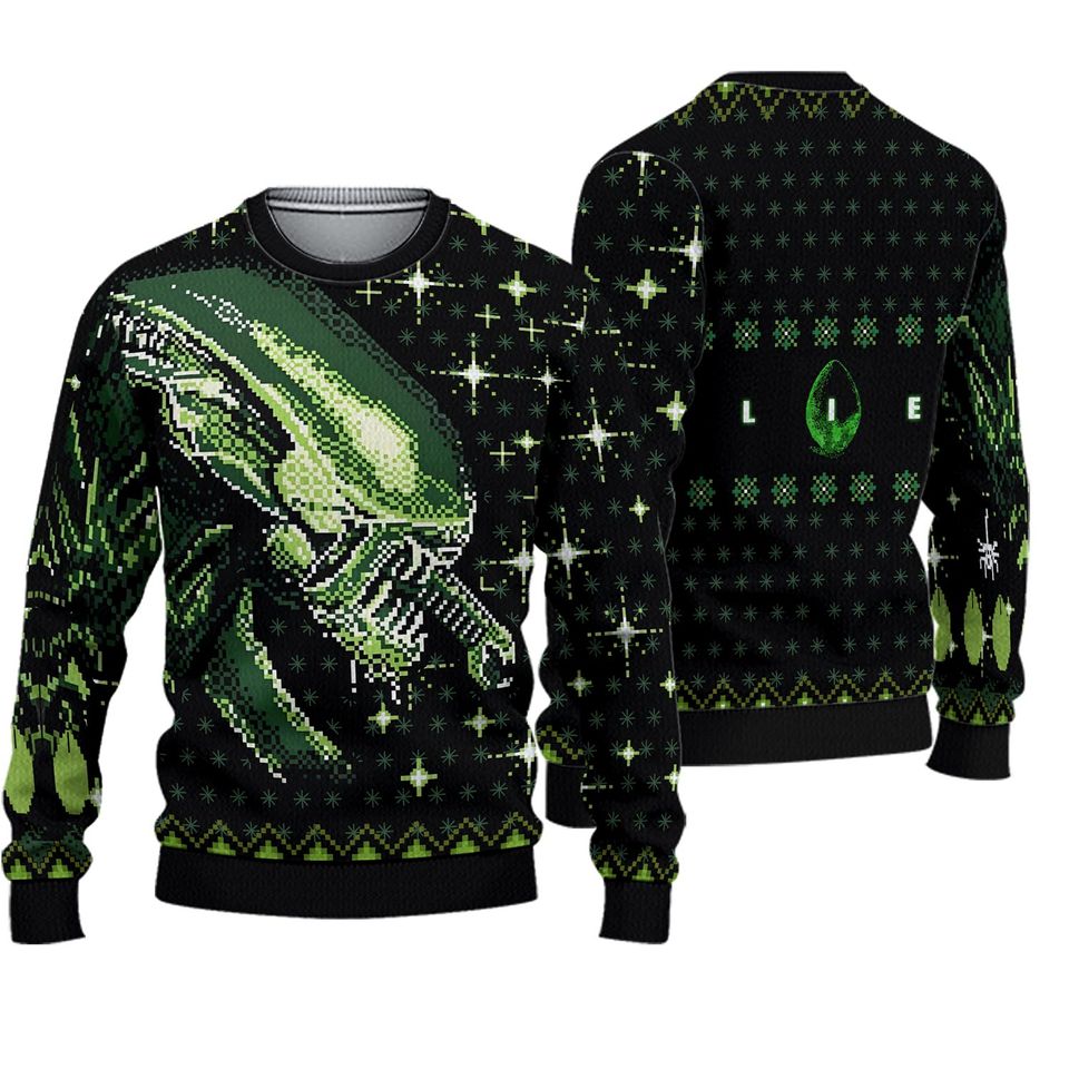 Xenomorph Fiction Horror Christmas Ugly Sweater