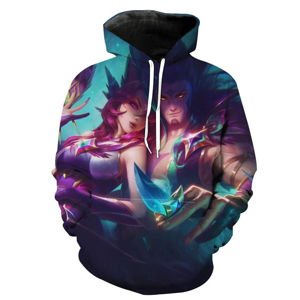 Xiyah and Rakan 3D All Over Print Hoodie, Zip Hoodie