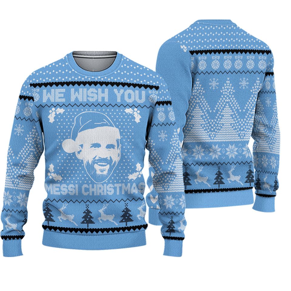 Xmas 2023 Ugly Sweatshirt, Messi Ugly Christmas Sweater, Xmas Gift