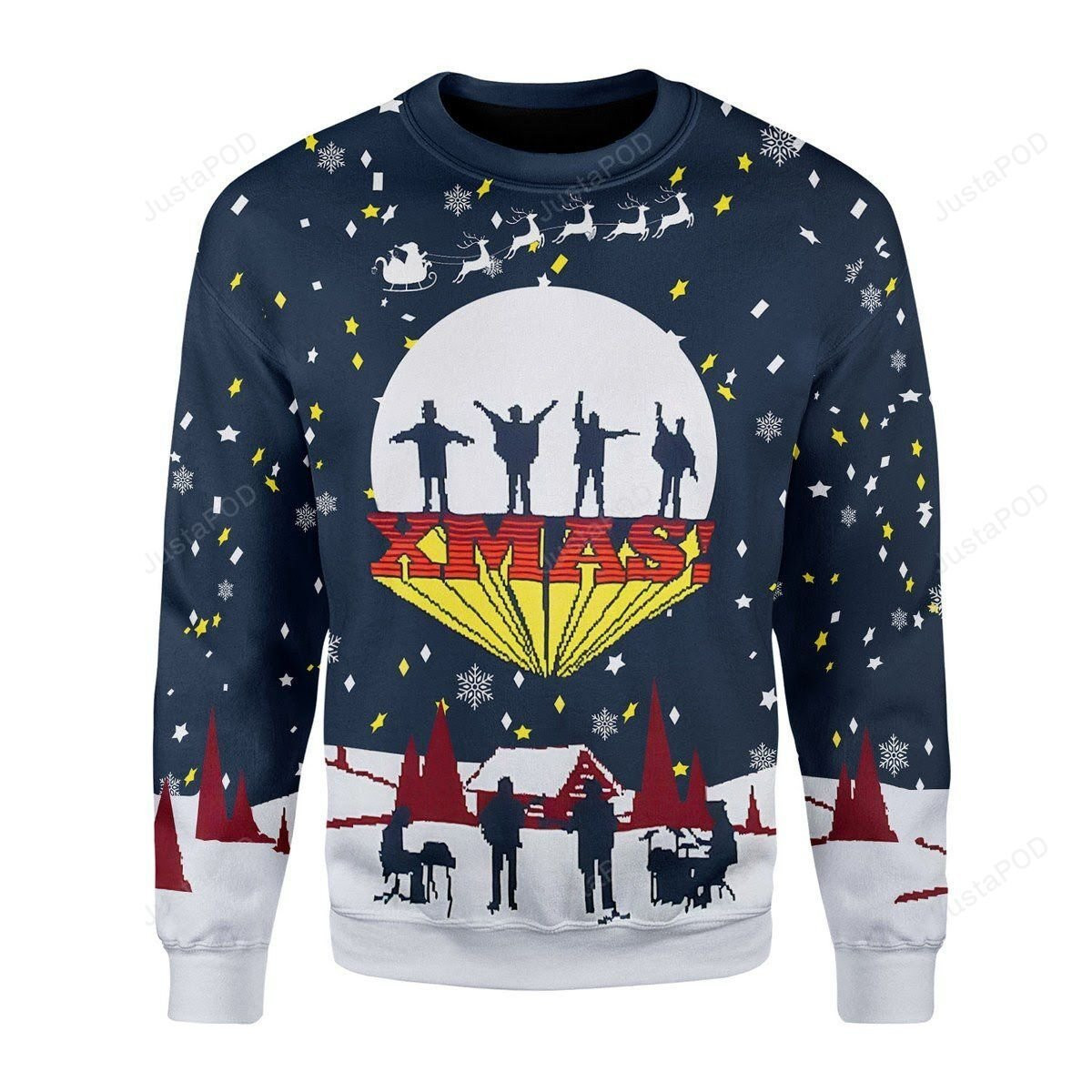 Xmas Christmas Ugly Christmas Sweater Adult 3D Funny Matching for family