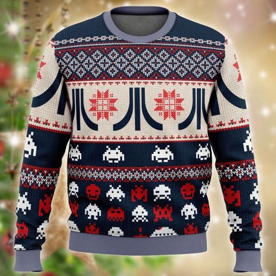 Xmas Classic Atari Logo Ugly Sweater - Image 3