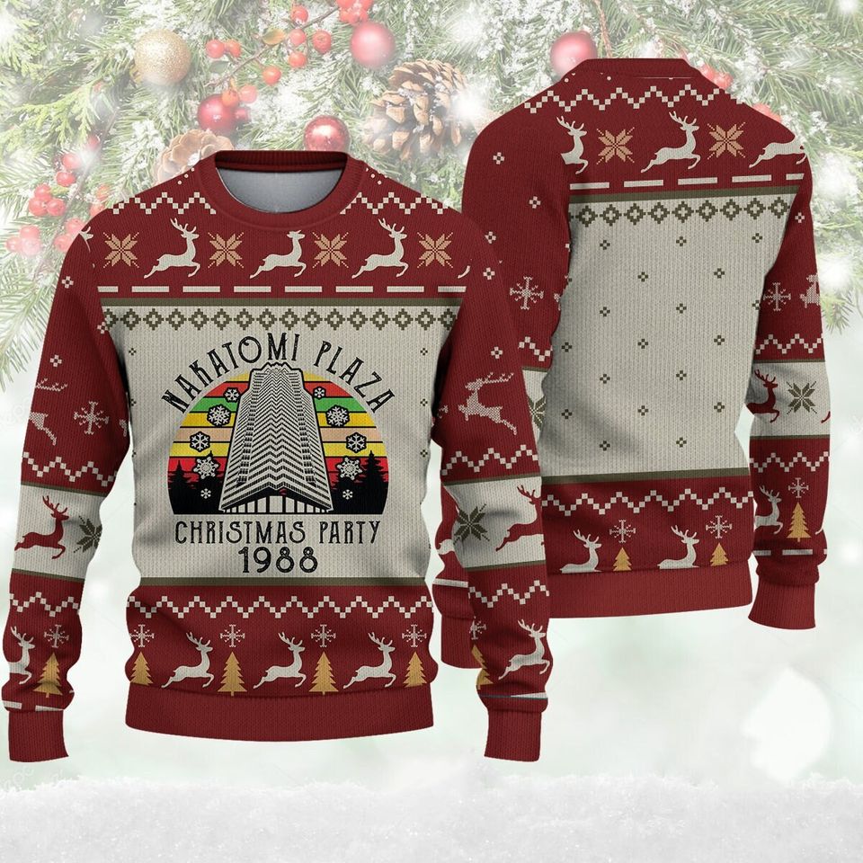 Xmas Party 1988 Ugly Christmas Sweater| Die Hard Sweater For Family