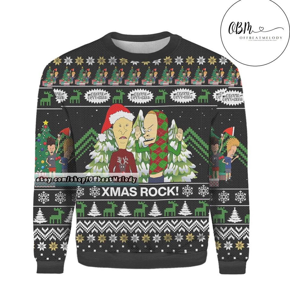 Xmas Rock Merry Christmas Ugly Sweater