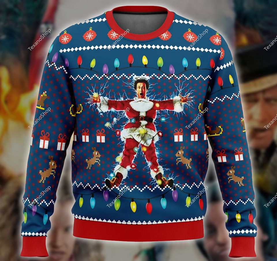 Xmas Vacation Ugly Christmas 3D Sweater