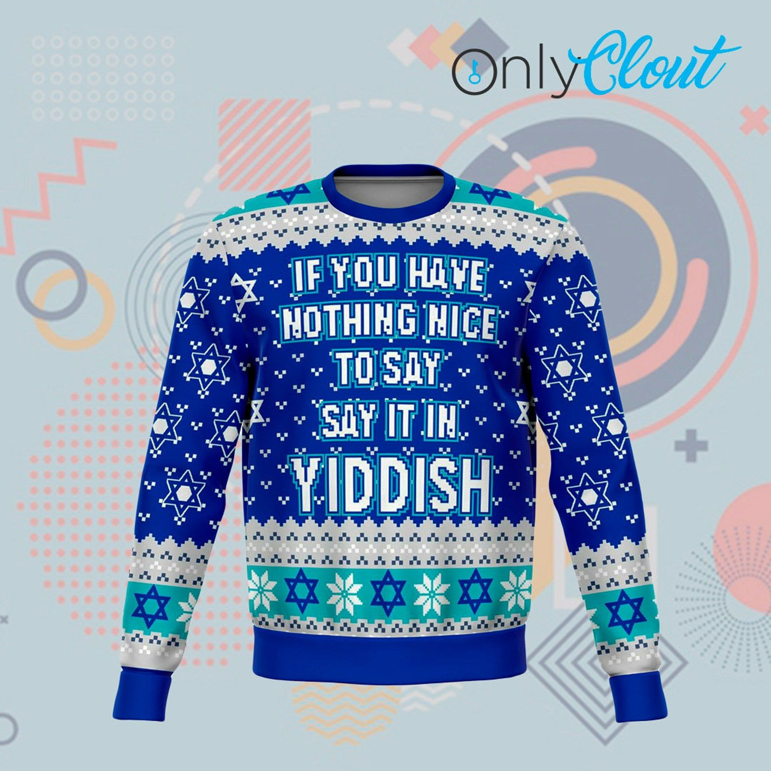 Yaddish Dank Ugly Christmas Sweater Adult 3D Funny Matching for family