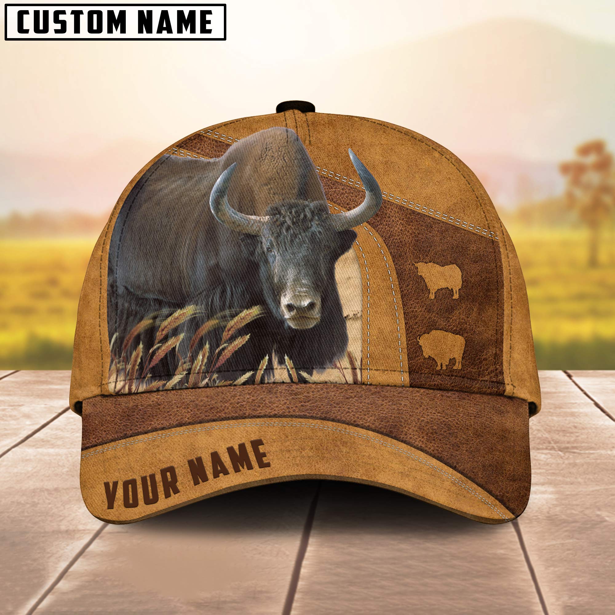 Yak Cattle Custom Name Cap, Cattle Hat, Farm Baseball Hat, Cap Hat For Farmer Farm Lover Trucker Hats Custom Hats Gifts For Men & Women