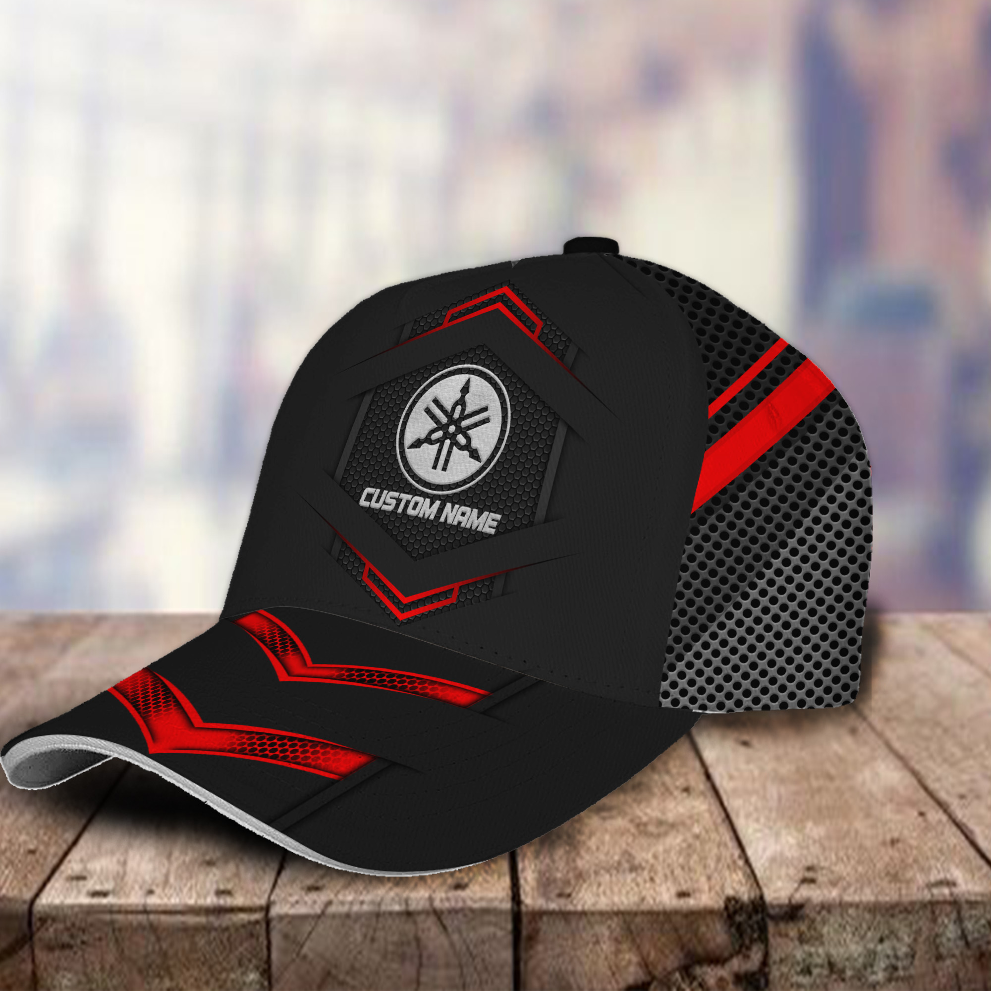 Yamaha 3D Classic Cap Logo Personalized Name Trucker Hats Custom Hats Gifts For Men & Women