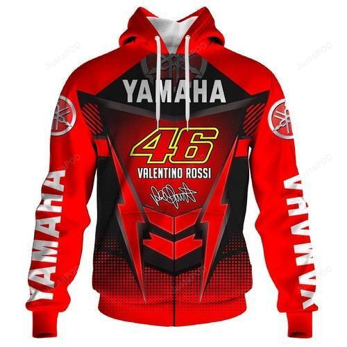 YAMAHA Valentino Rossi 46 Printed 3D All Over Print Hoodie, Zip Hoodie