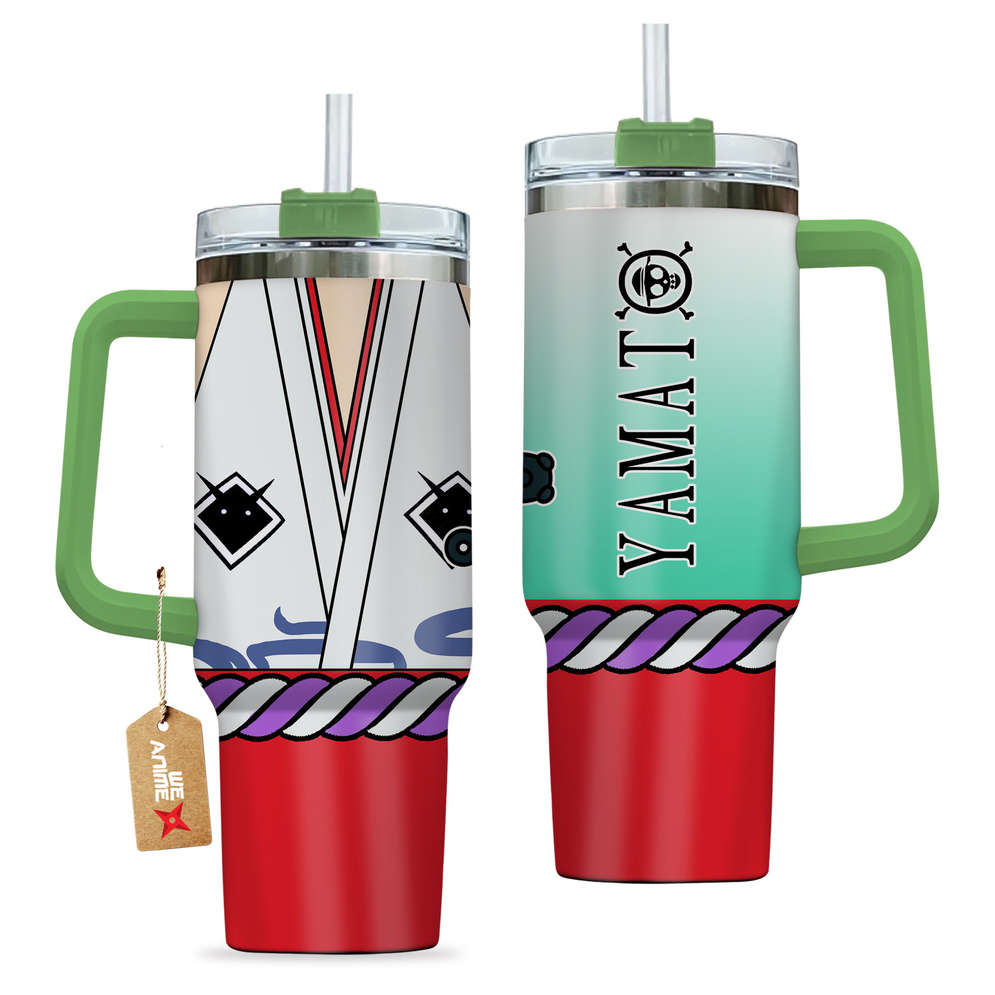 Yamato One Piece Anime Custom Stanley Cup 40 oz 30 oz Tumbler With HandleTVC2301139 - Image 2