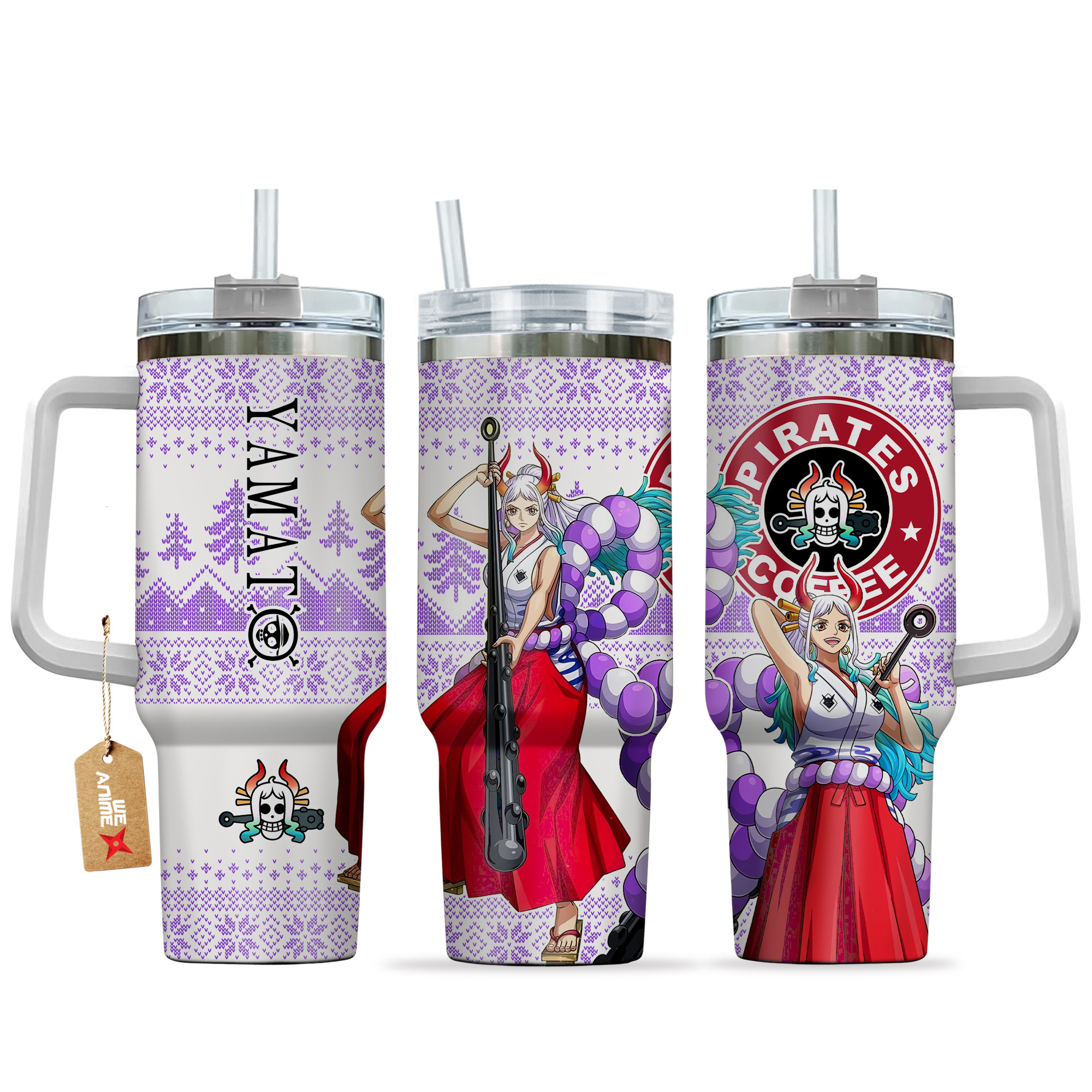 Yamato One piece Anime Custom Stanley Cup 40 oz 30 oz Tumbler With HandleTVC2301155