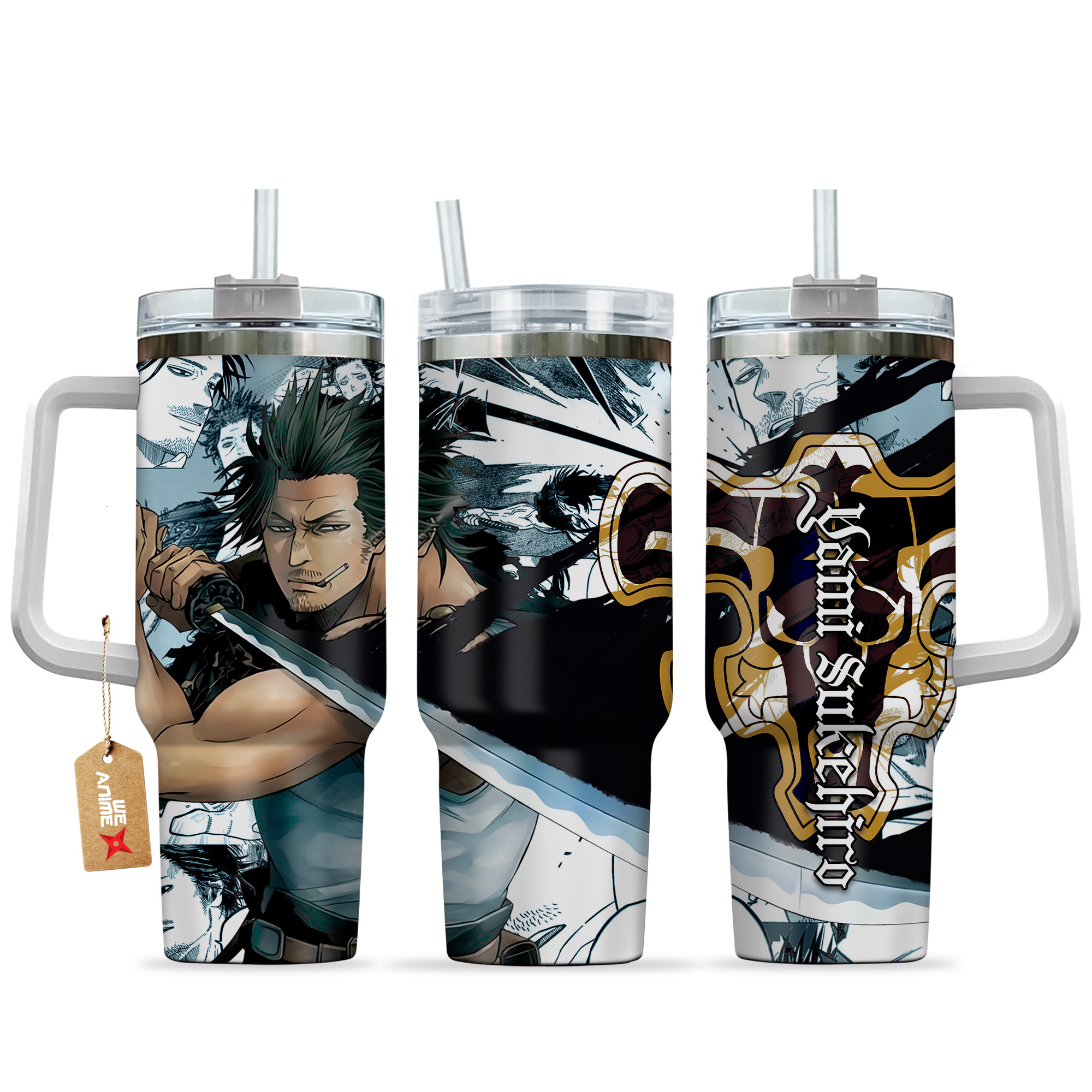 Yami Sukehiro Black Clover Anime Custom Stanley Cup 40 oz 30 oz Tumbler With HandleTVC2301153