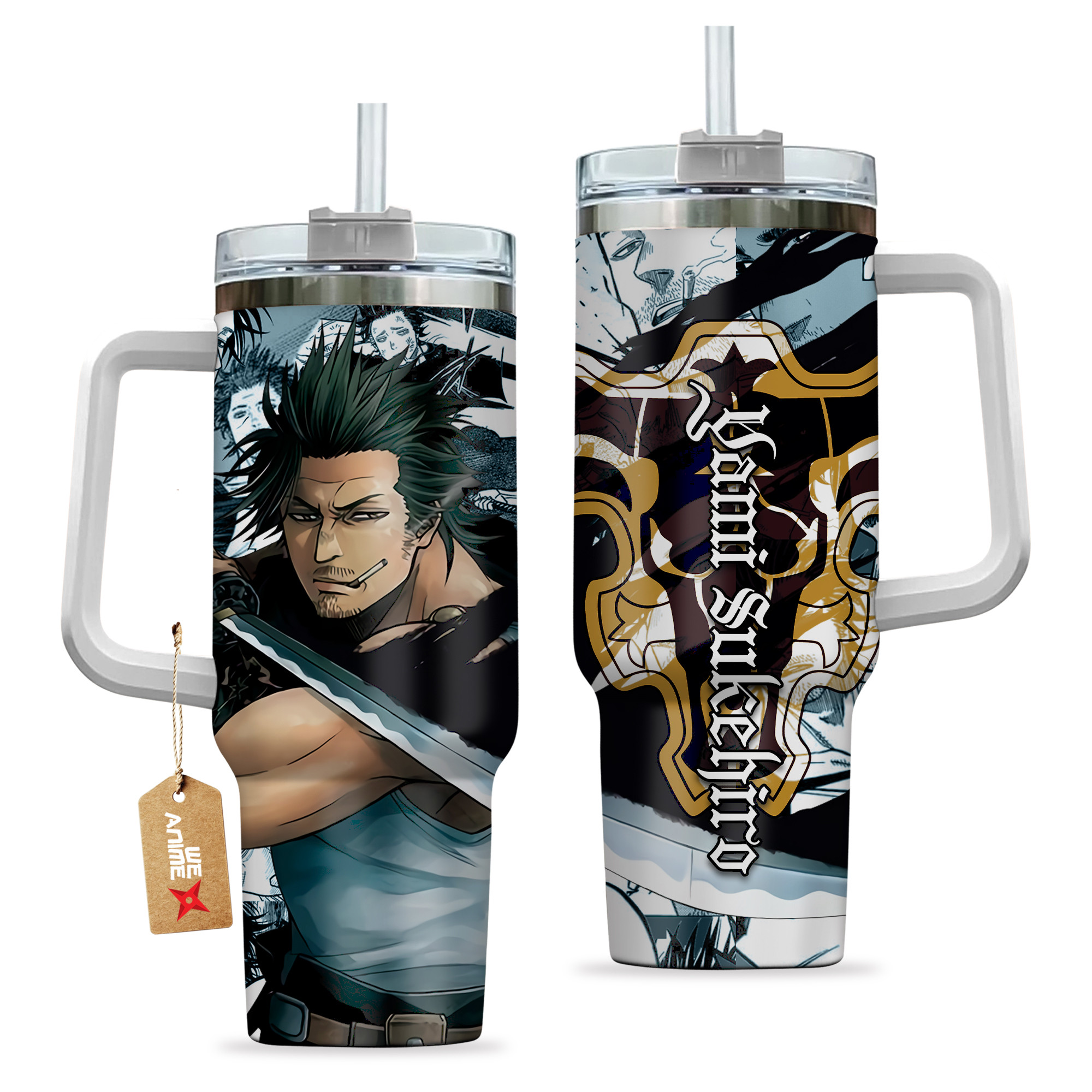 Yami Sukehiro Black Clover Anime Custom Stanley Cup 40 oz 30 oz Tumbler With HandleTVC2301153 - Image 2