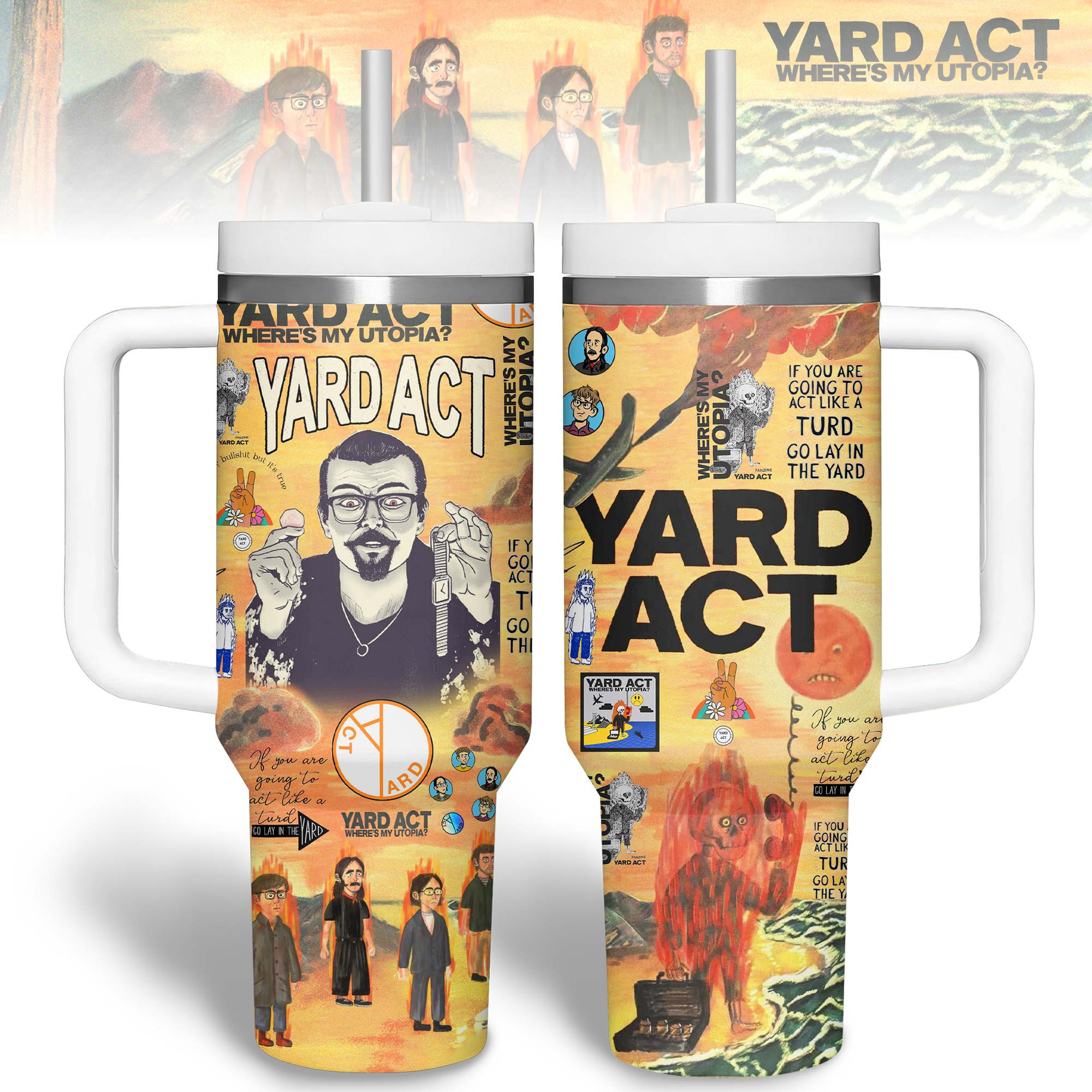 Yard Act Music Custom Stanley Cup 40 oz 30 oz Tumbler With HandleTVC2301307