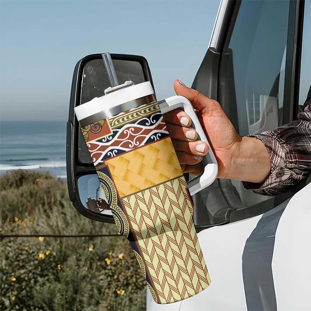 Yellow Aotearoa Kowhaiwhai Pattern Custom Stanley Cup 40 oz 30 oz Tumbler With HandleTVC2301258 - Image 7