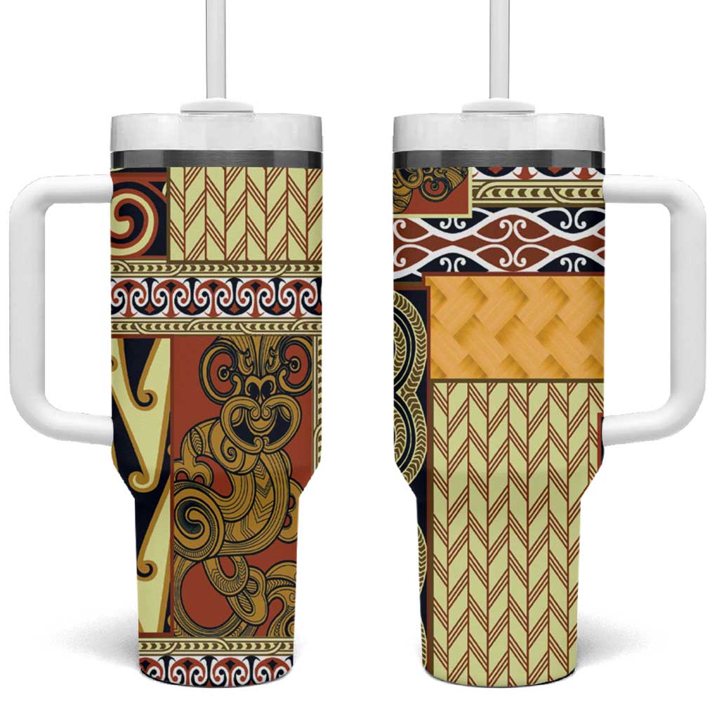 Yellow Aotearoa Kowhaiwhai Pattern Custom Stanley Cup 40 oz 30 oz Tumbler With HandleTVC2301258