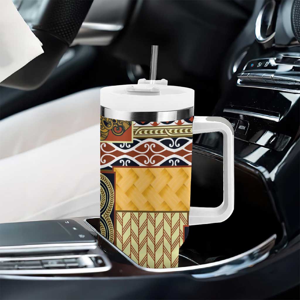 Yellow Aotearoa Kowhaiwhai Pattern Custom Stanley Cup 40 oz 30 oz Tumbler With HandleTVC2301258 - Image 8