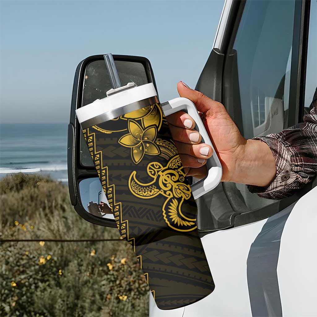 Yellow Hawaiian Kakau Turtle Polynesian Tribal Custom Stanley Cup 40 oz 30 oz Tumbler With HandleTVC2301390 - Image 7