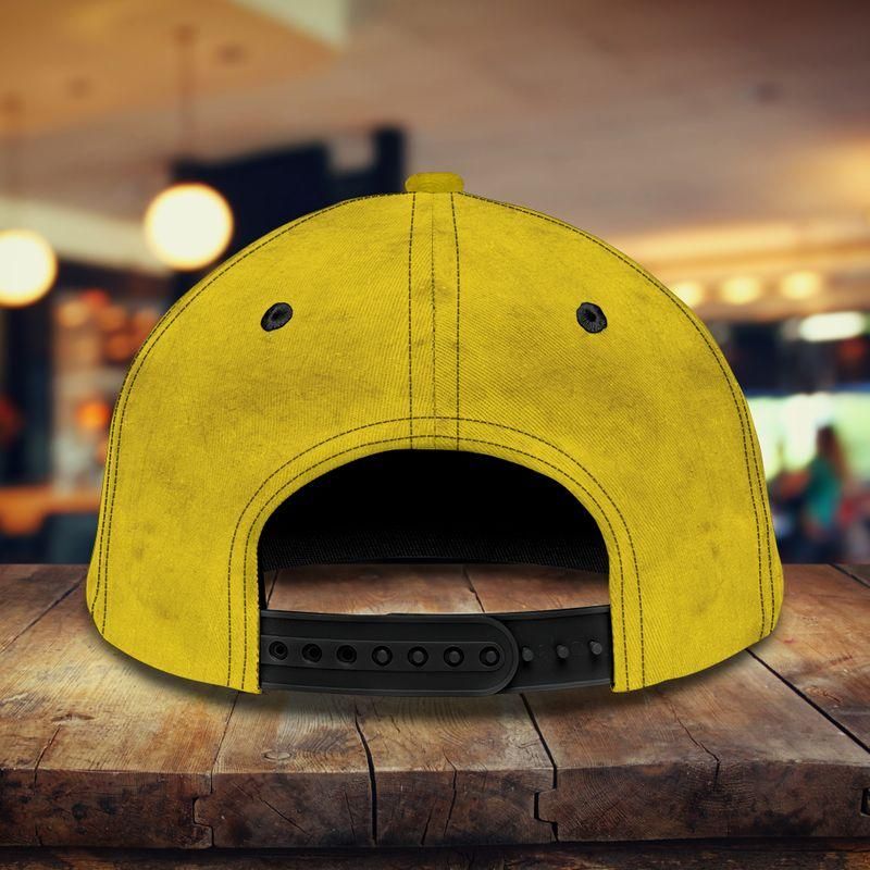 Yellow Softball Classic Cap Baseball Cap For Fans Trucker Hats Custom Hats Gifts For Men & Women