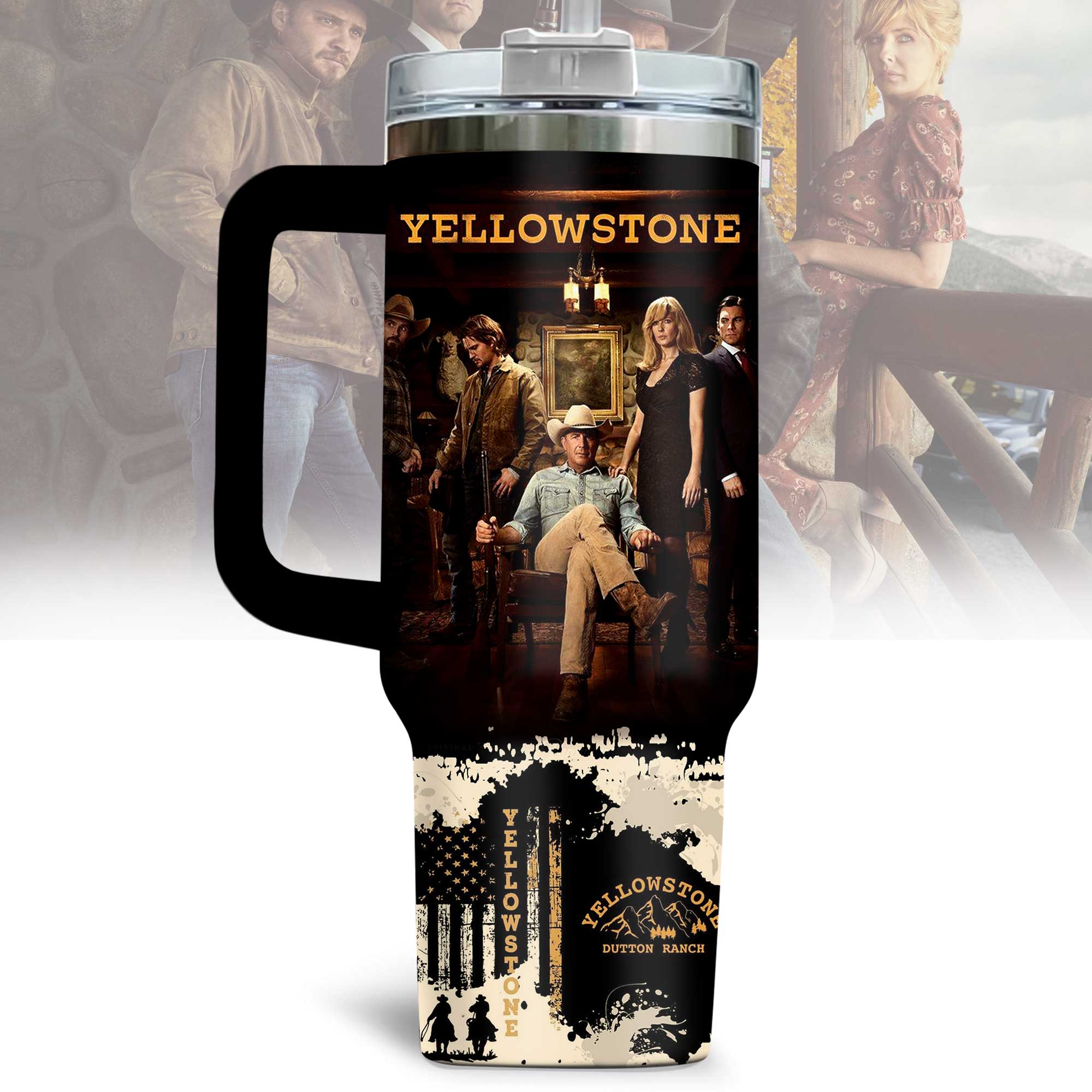 Yellowstone TV Series Custom Stanley Cup 40 oz 30 oz Tumbler With HandleTVC2301172 - Image 2