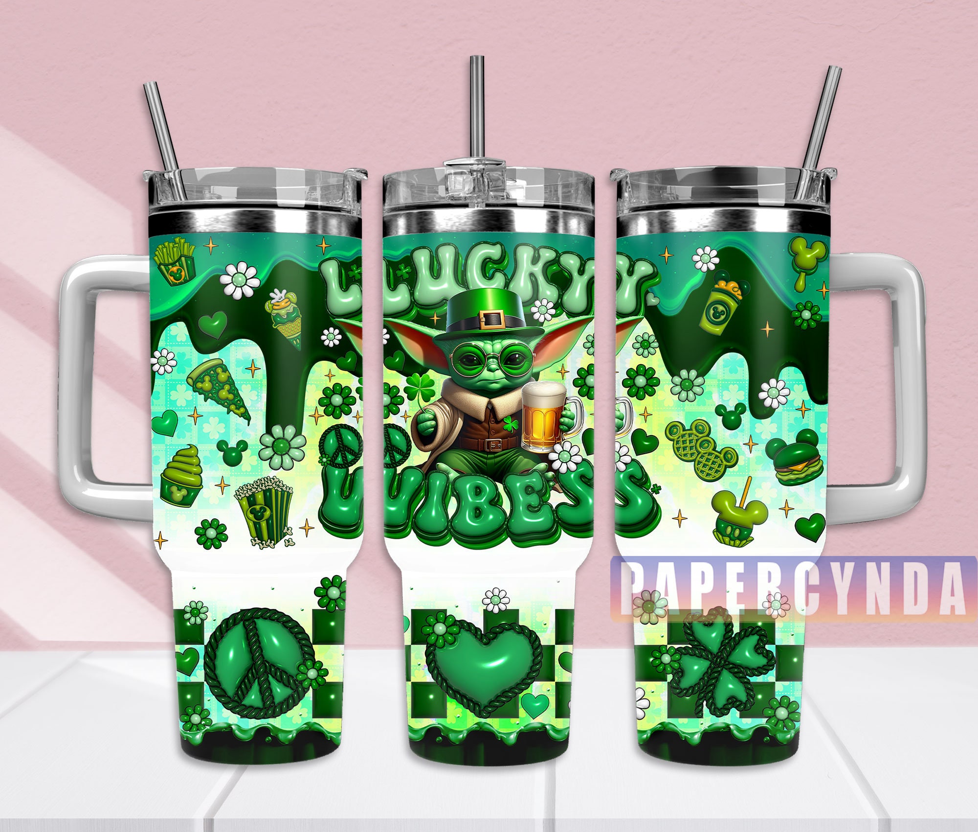 Yoda Star Wars Custom Stanley Cup 40 oz 30 oz Tumbler With HandleTVC2301833