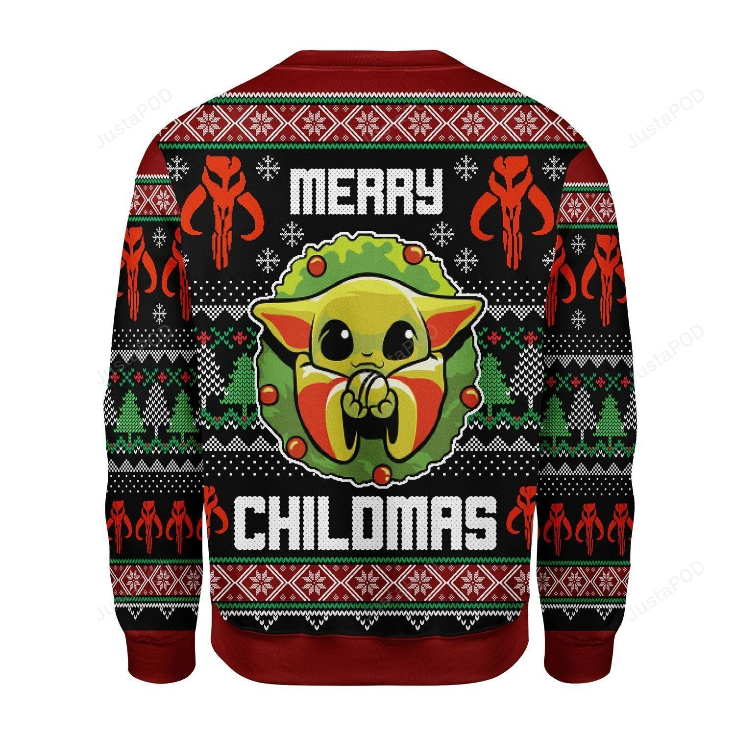 Yoda Ugly Christmas Sweater Adult 3D Funny Matching for family
