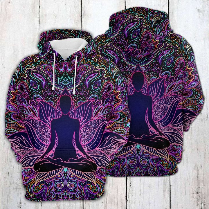 Yoga 3D All Over Print Hoodie, Zip Hoodie