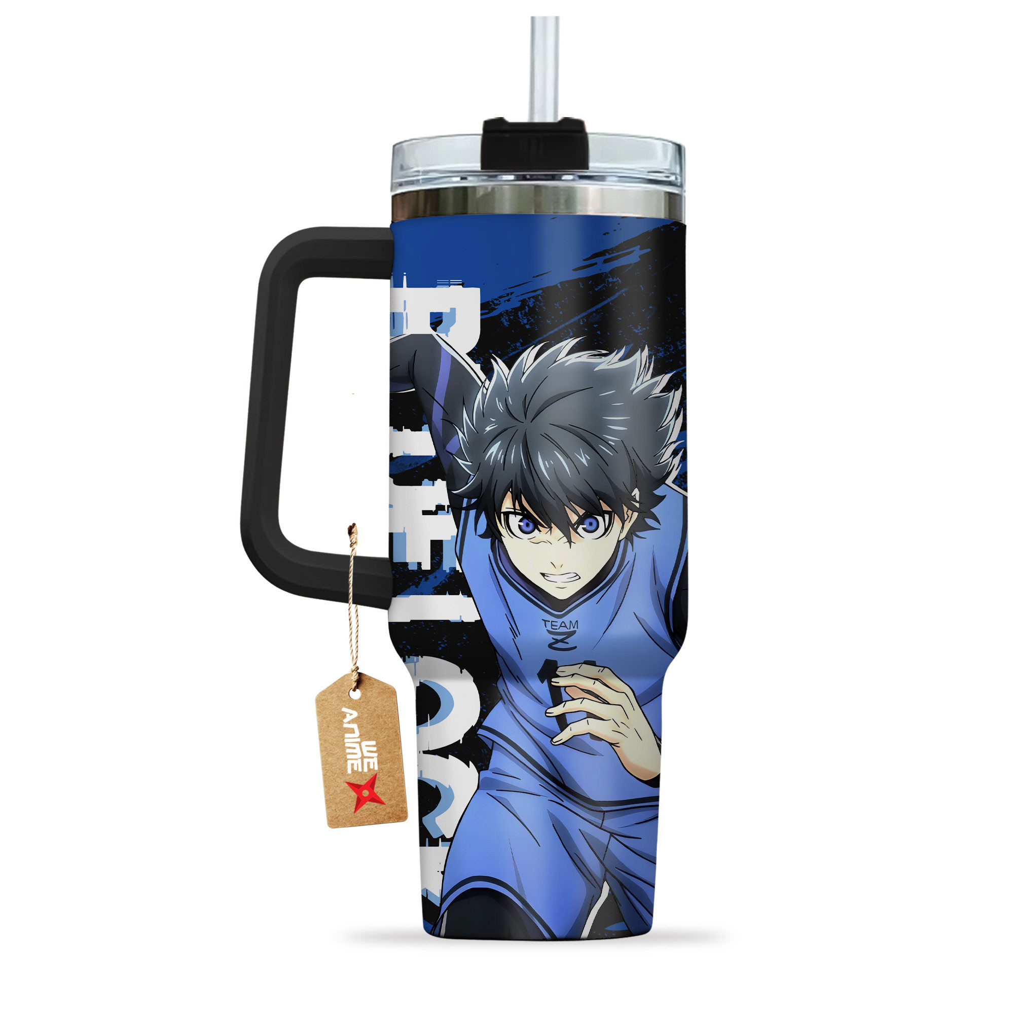 Yoichi Isagi 11 Blue Lock Anime Custom Stanley Cup 40 oz 30 oz Tumbler With HandleTVC2301150 - Image 4