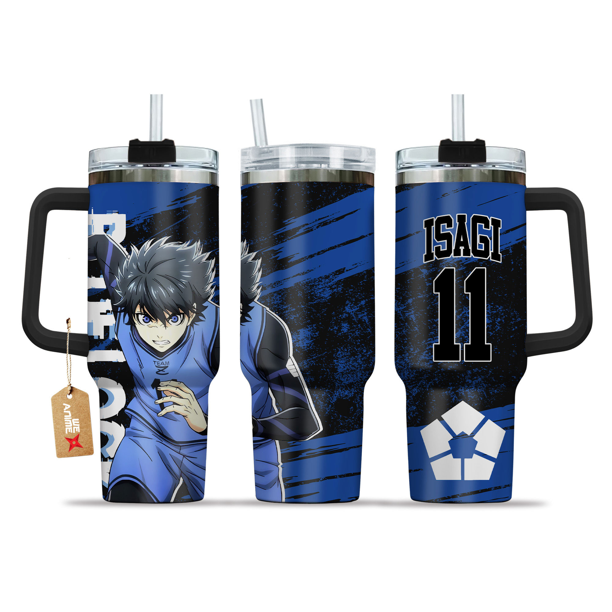 Yoichi Isagi 11 Blue Lock Anime Custom Stanley Cup 40 oz 30 oz Tumbler With HandleTVC2301150
