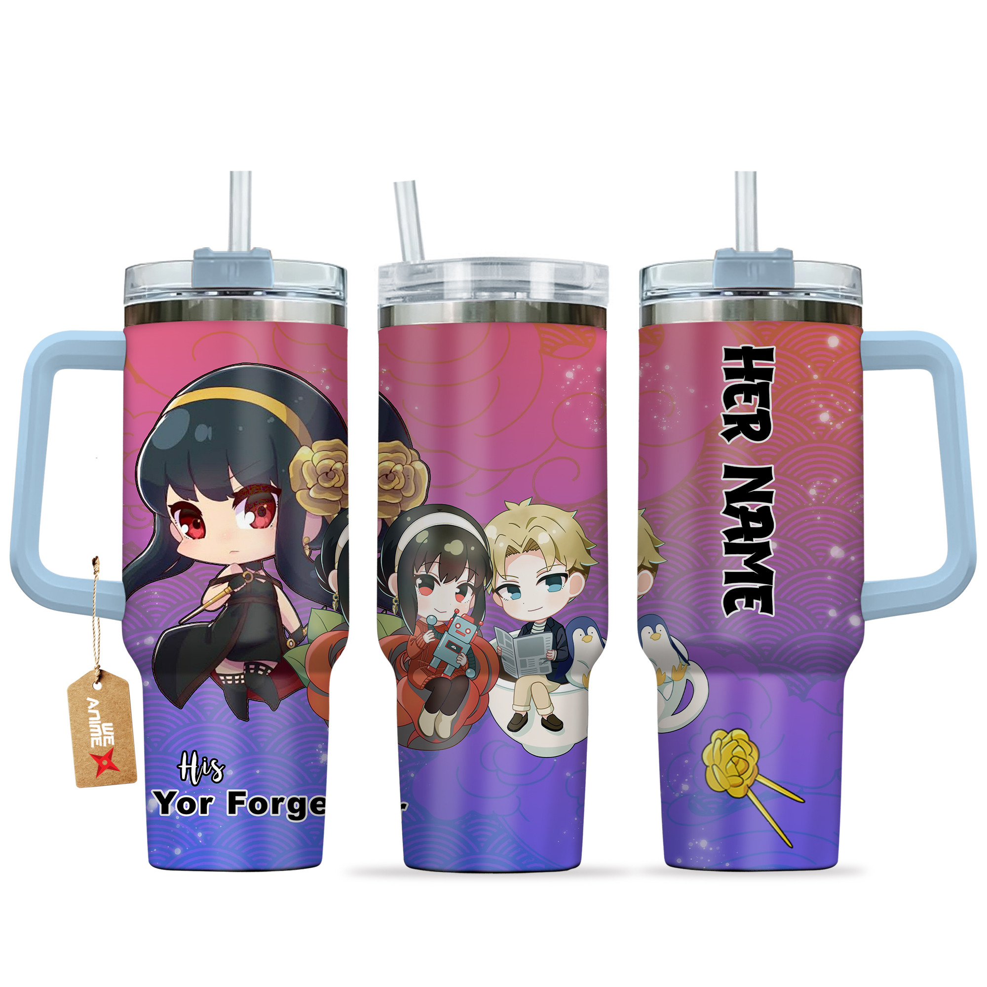 Yor Forger Spy x Family Anime Valentine Custom Stanley Cup 40 oz 30 oz Tumbler With HandleTVC2301147